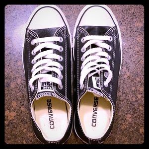 Black Leather Converse
